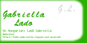 gabriella lado business card