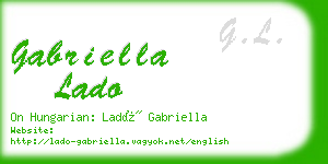 gabriella lado business card